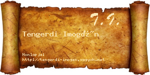 Tengerdi Imogén névjegykártya